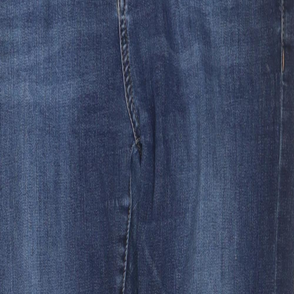 River Island Womens Blue Cotton Skinny Jeans Size 12 L28 in Regular