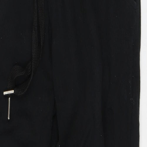 Super Model Womens Black Polyester Sweatpants Trousers Size M L26 in Regular