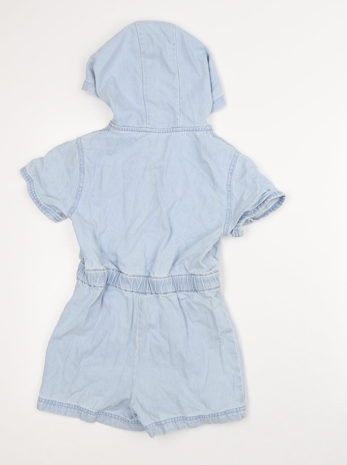 Dunnes Stores Girls Blue Cotton Playsuit One-Piece Size 7-8 Years