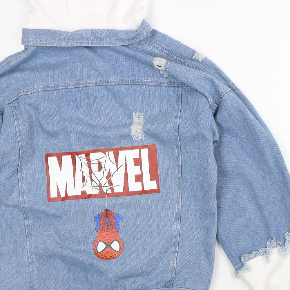 Jeans Mens Blue Jacket Size S - Marvel
