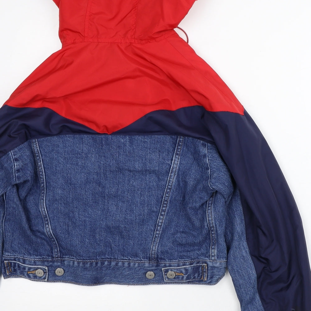 Levi's Mens Multicoloured Striped Jacket Coat Size S