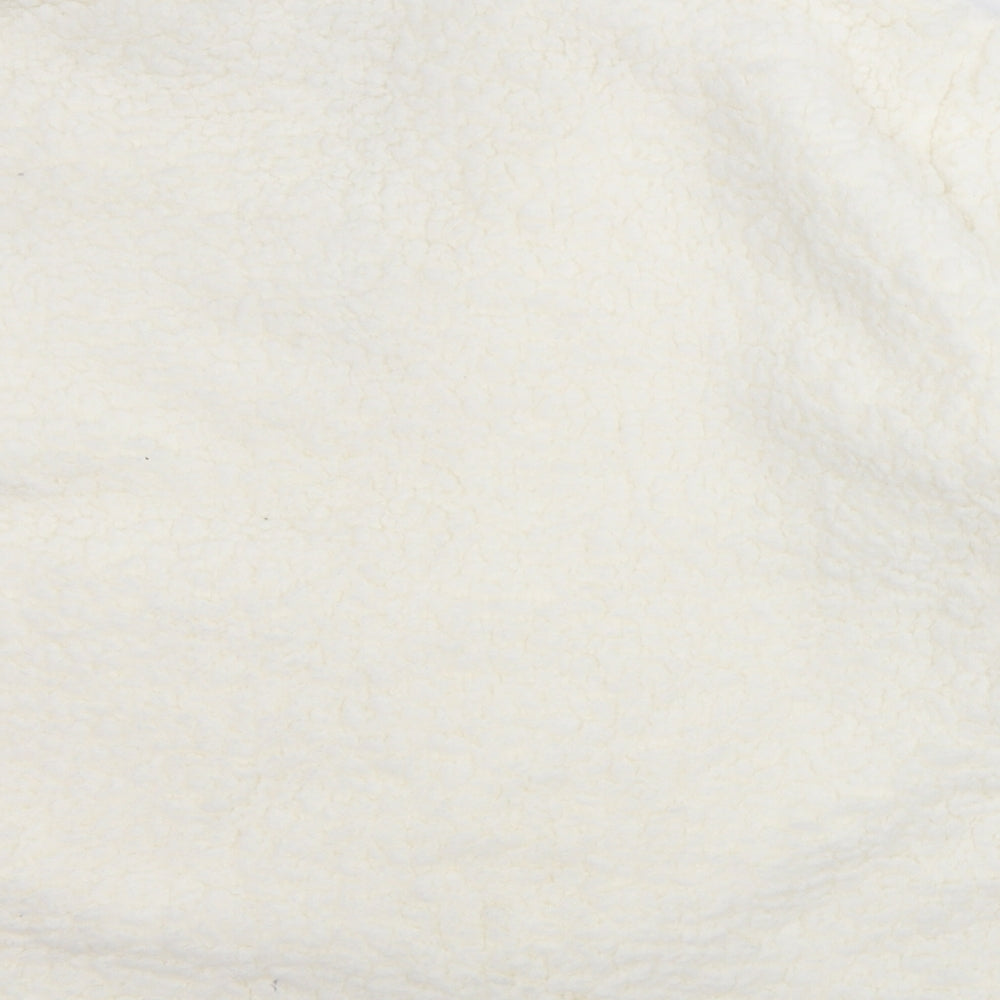 F&F Womens White Polyester Pullover Sweatshirt Size 16 - Woolly