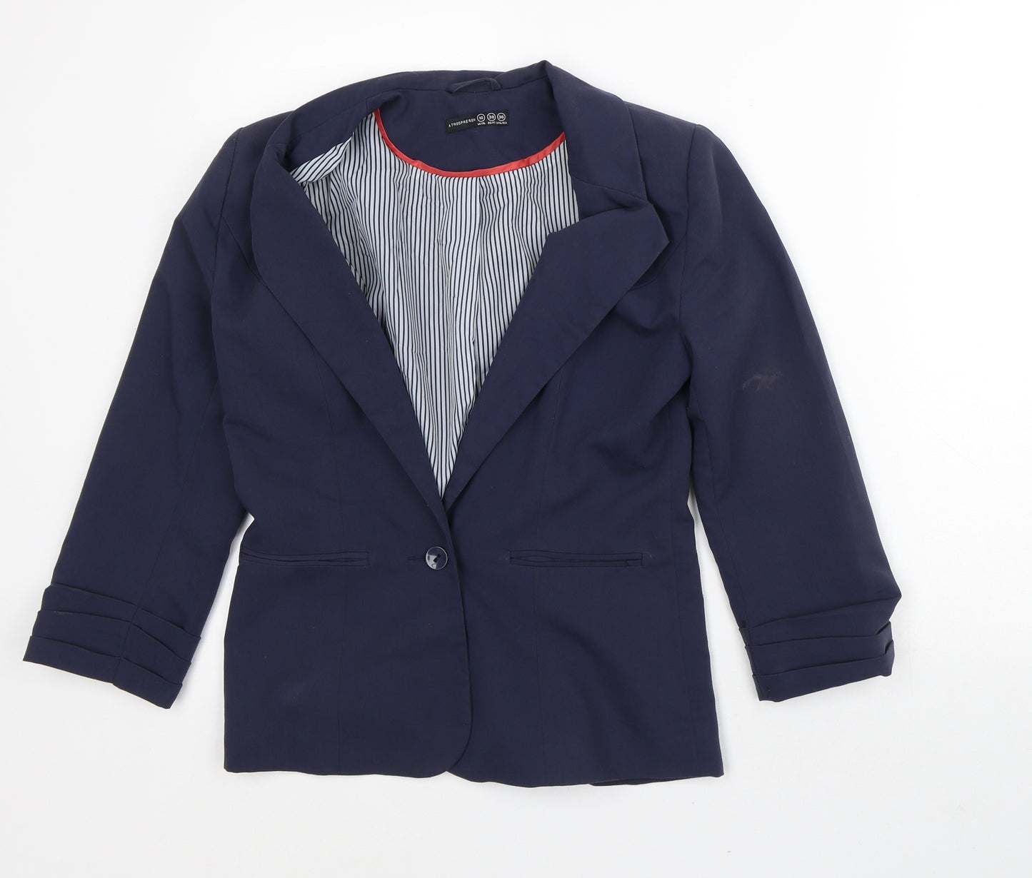 Atmosphere Womens Blue Jacket Blazer Size 10
