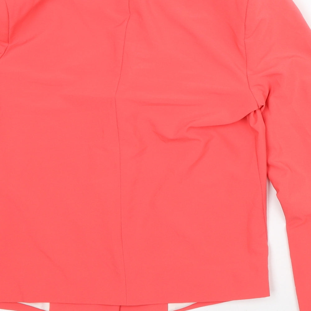 New Look Womens Orange Jacket Blazer Size 10