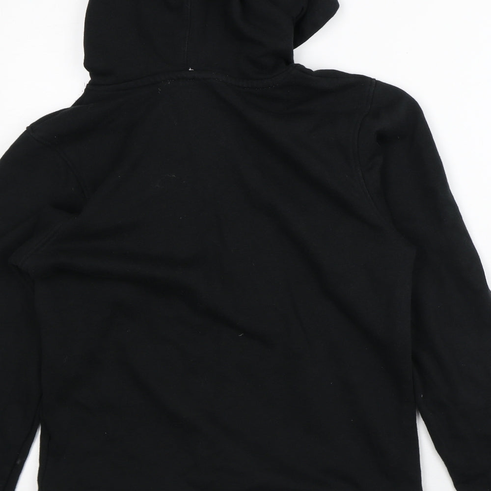 XXR Boys Black Cotton Full Zip Hoodie Size 13-14 Years