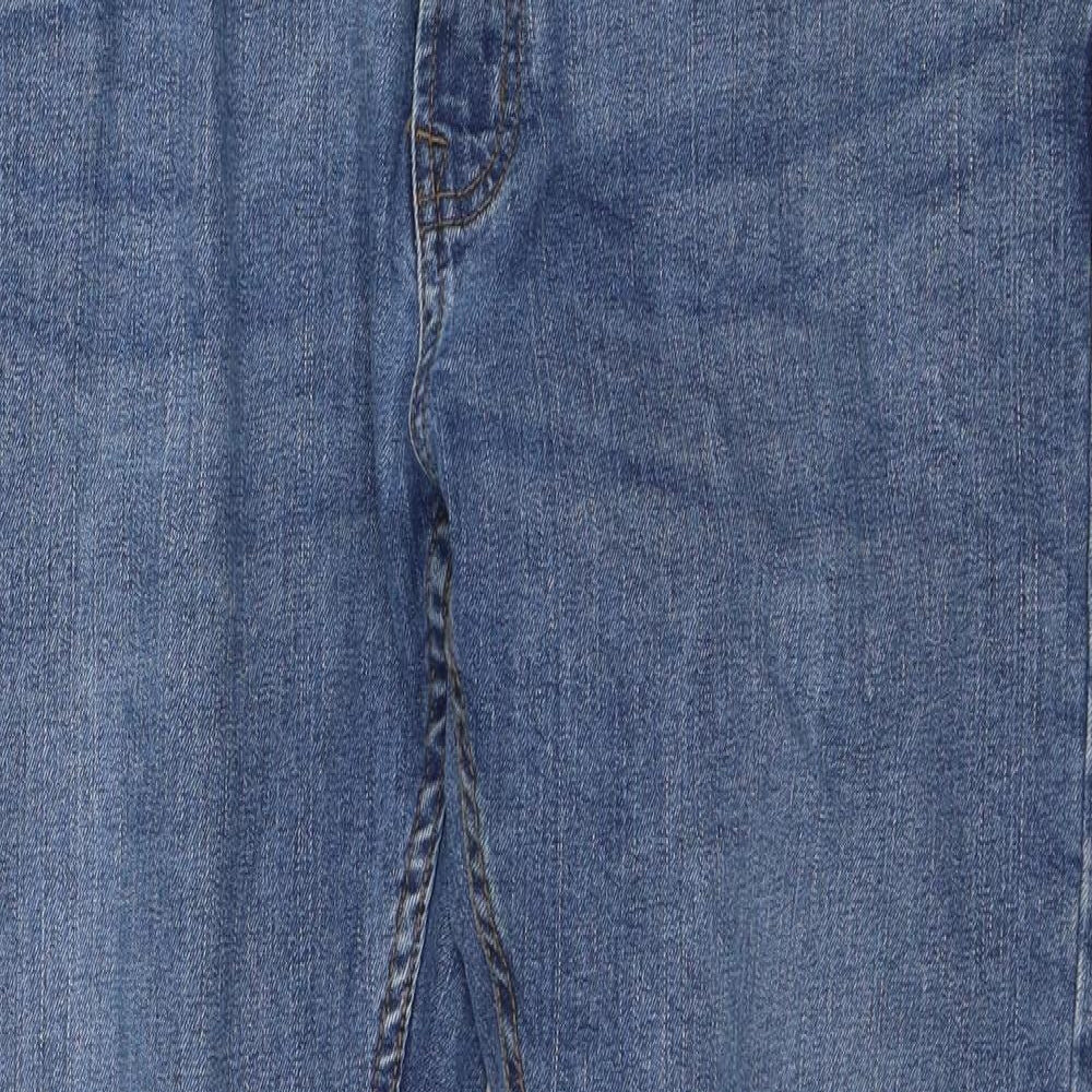 Dunnes Stores Mens Blue Cotton Straight Jeans Size 34 in L32 in Slim