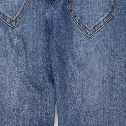 Dunnes Stores Mens Blue Cotton Straight Jeans Size 34 in L32 in Slim