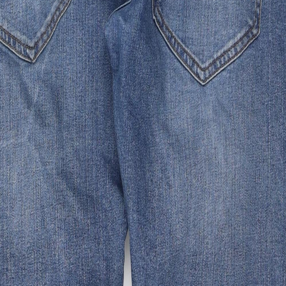 Dunnes Stores Mens Blue Cotton Straight Jeans Size 34 in L32 in Slim