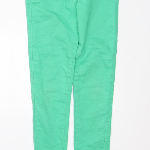 Dunnes Stores Girls Green Cotton Skinny Jeans Size 9 Months Regular