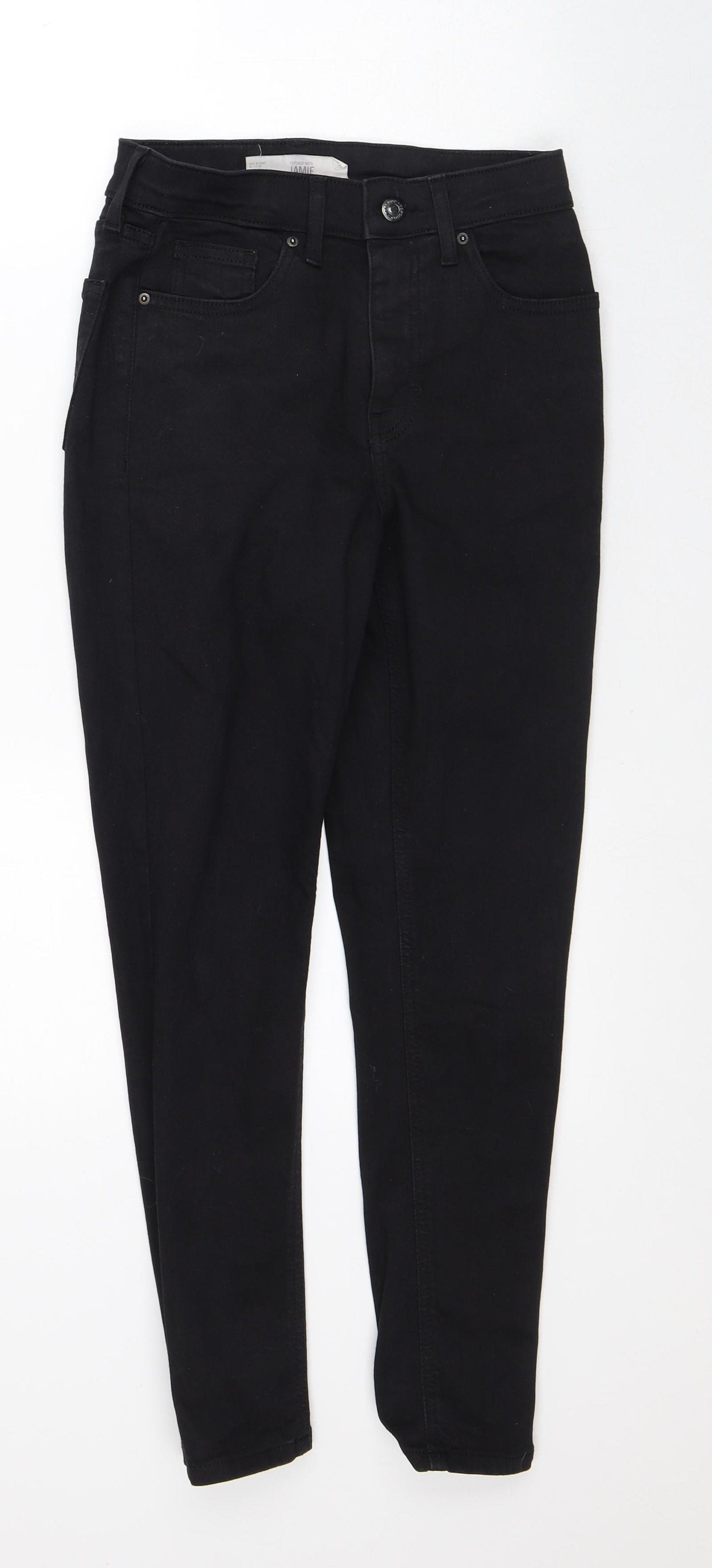 Jamie Womens Black Cotton Skinny Jeans Size 26 in L30 in Slim
