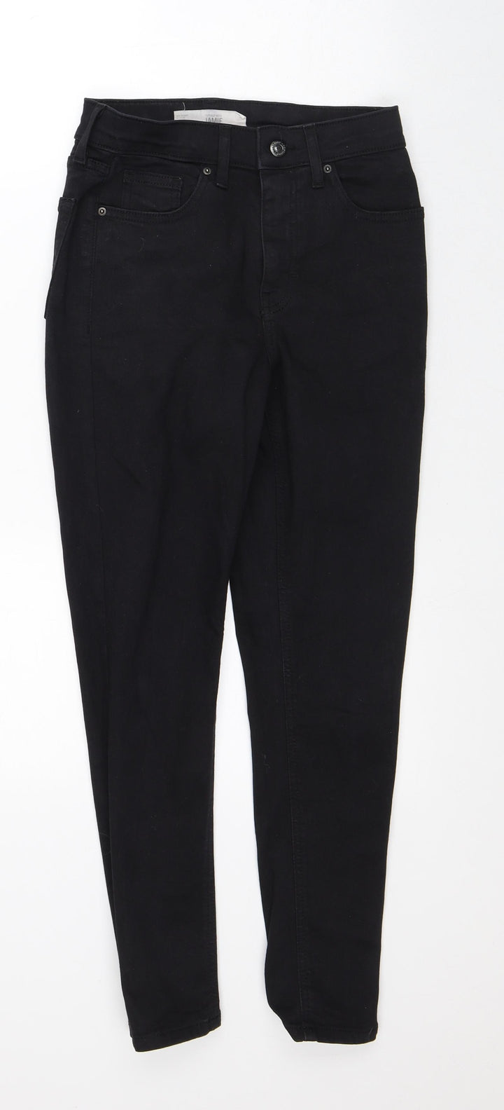 Jamie Womens Black Cotton Skinny Jeans Size 26 in L30 in Slim