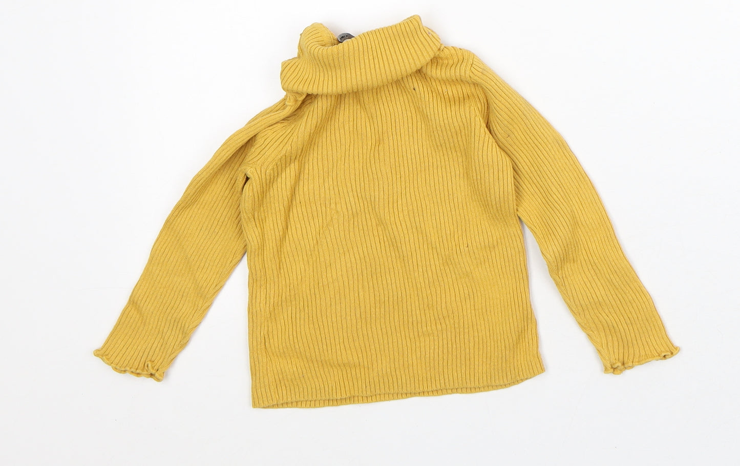 George Baby Yellow Cotton Pullover Jumper Size 18-24 Months