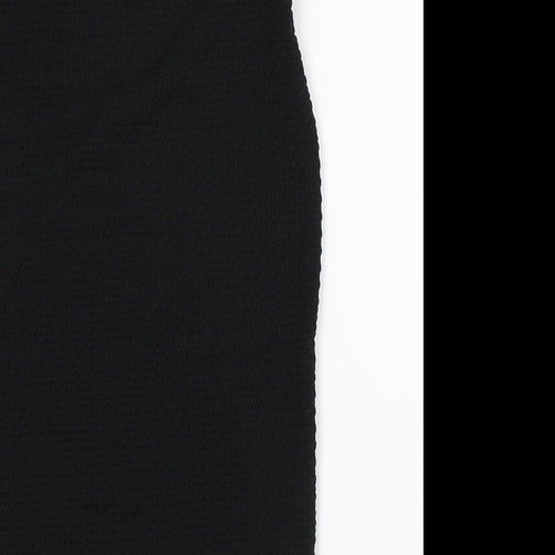 Internacionale Womens Black Geometric Polyester Straight & Pencil Skirt Size 10