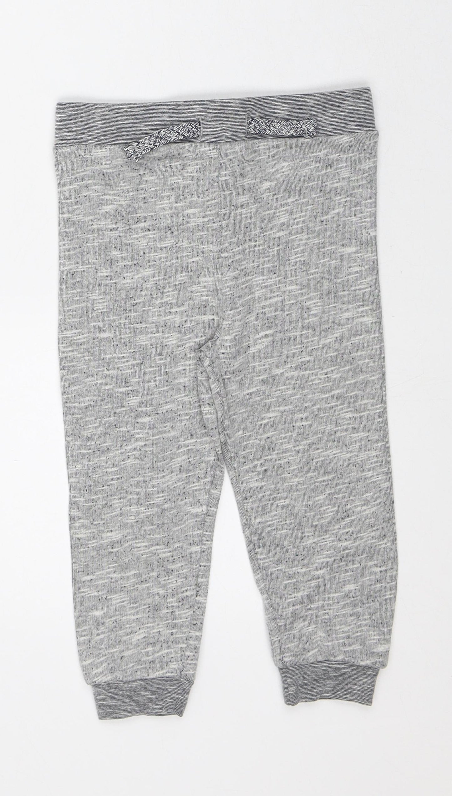 Pep&Co Baby Grey Geometric Cotton Sweatpants Trousers Size 18-24 Months