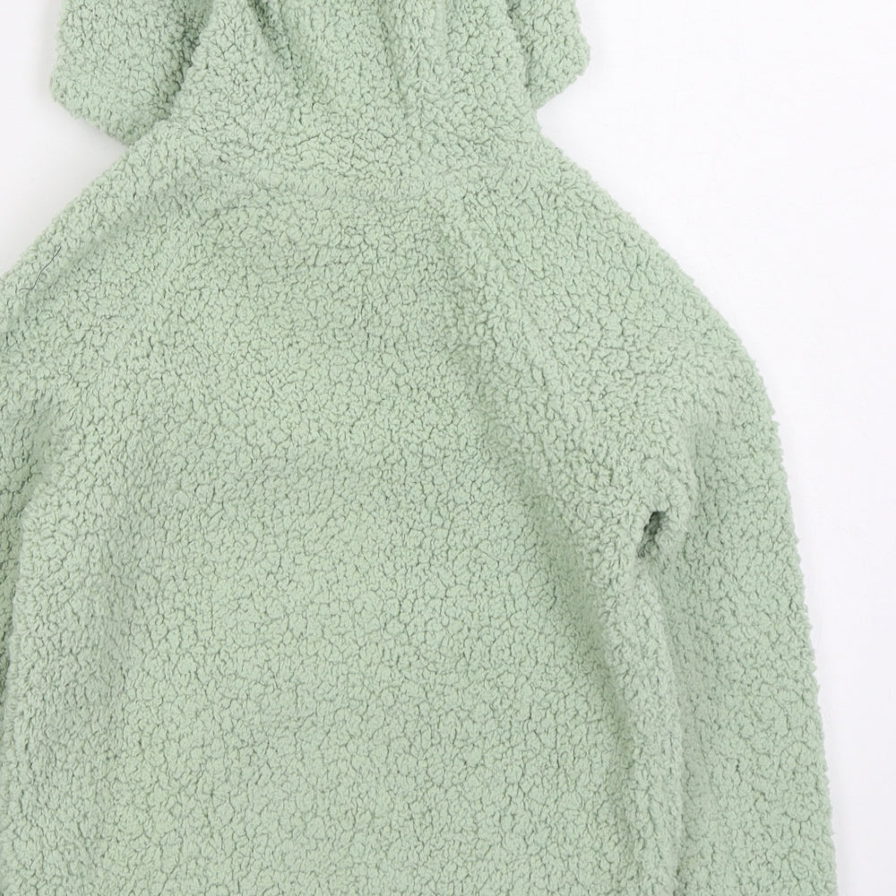 George Girls Green Polyester Pullover Hoodie Size 6-7 Years Pullover
