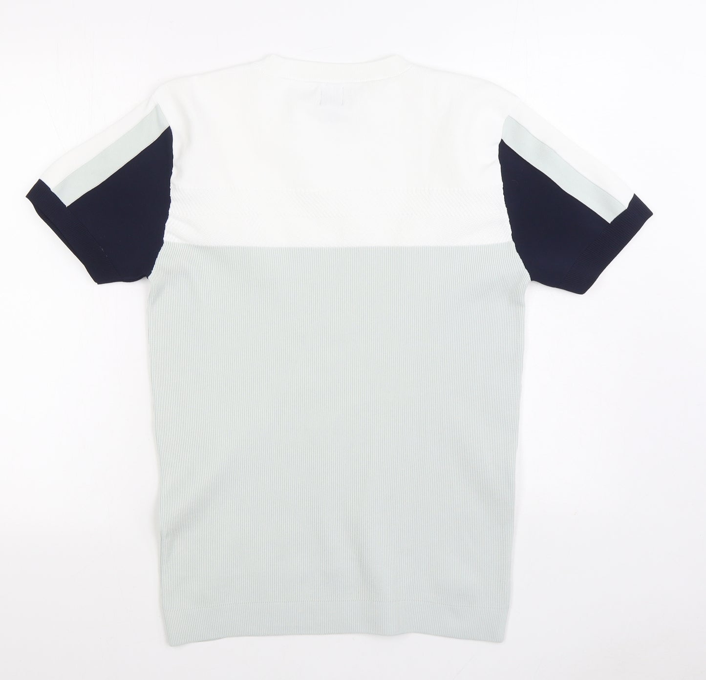 River Island Mens Green Round Neck Polyester Pullover Jumper Size L