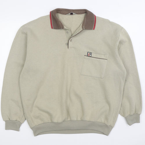 Breakaway Womens Beige Cotton Pullover Sweatshirt Size XL Pullover
