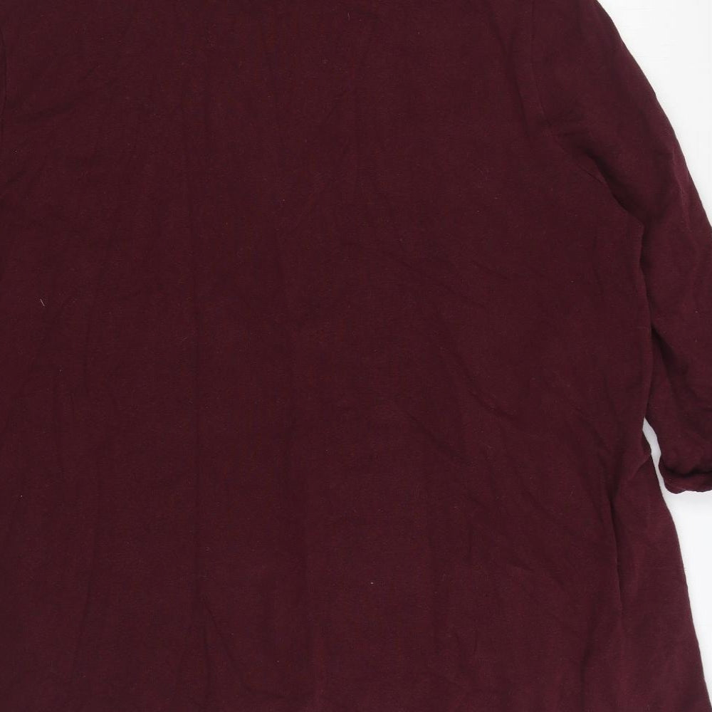 Seasalt Cornwall Womens Red 100% Cotton Pullover Sweatshirt Size 24 Pullover