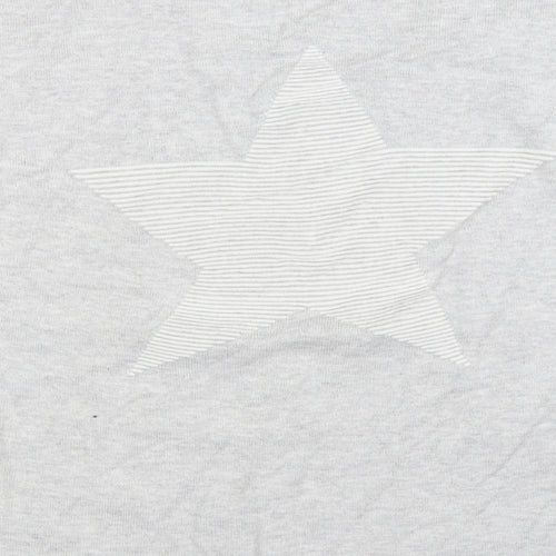 Mint Velvet Womens Grey V-Neck Viscose Pullover Jumper Size M