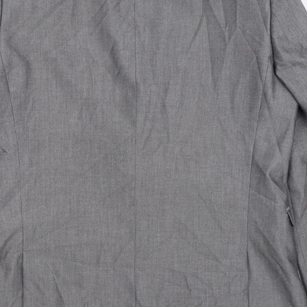 NEXT Mens Grey Polyester Jacket Suit Jacket Size 44