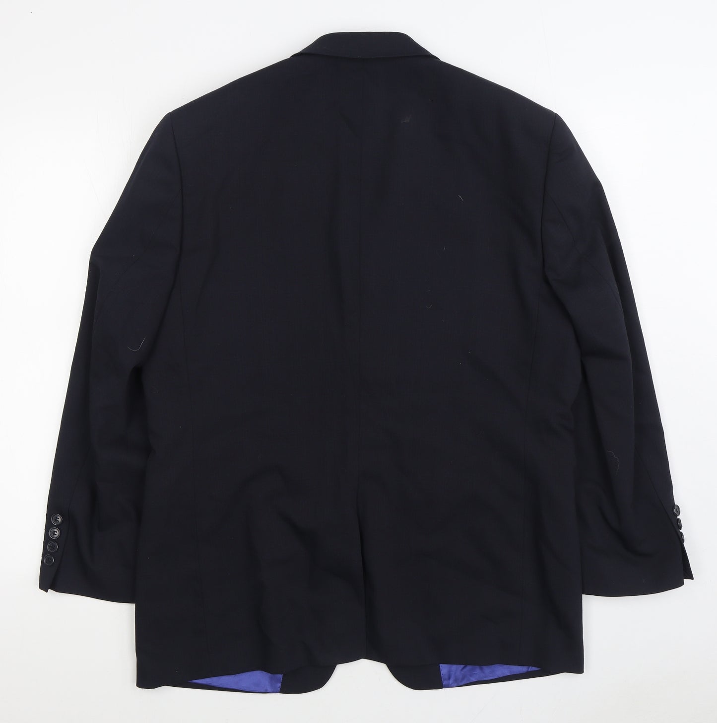 Hugo James Mens Black Wool Jacket Suit Jacket Size 40