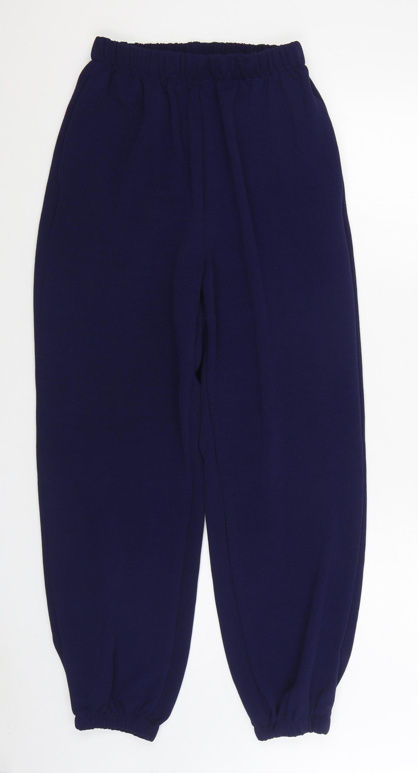 SheIn Womens Blue Polyester Jogger Trousers Size M L28 in Regular