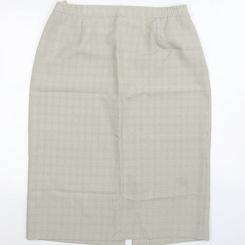 First Avenue Womens Beige Polyester Straight & Pencil Skirt Size 20 Zip