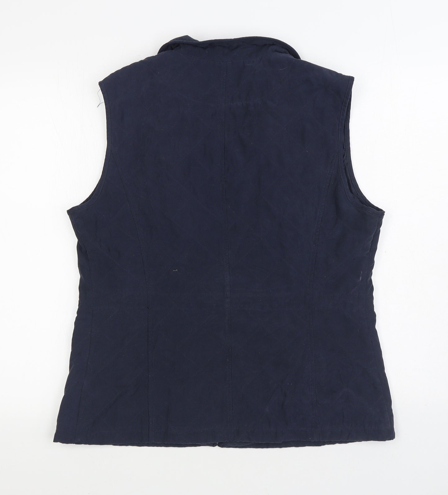 Concept UK Womens Blue Gilet Jacket Size 16 Zip