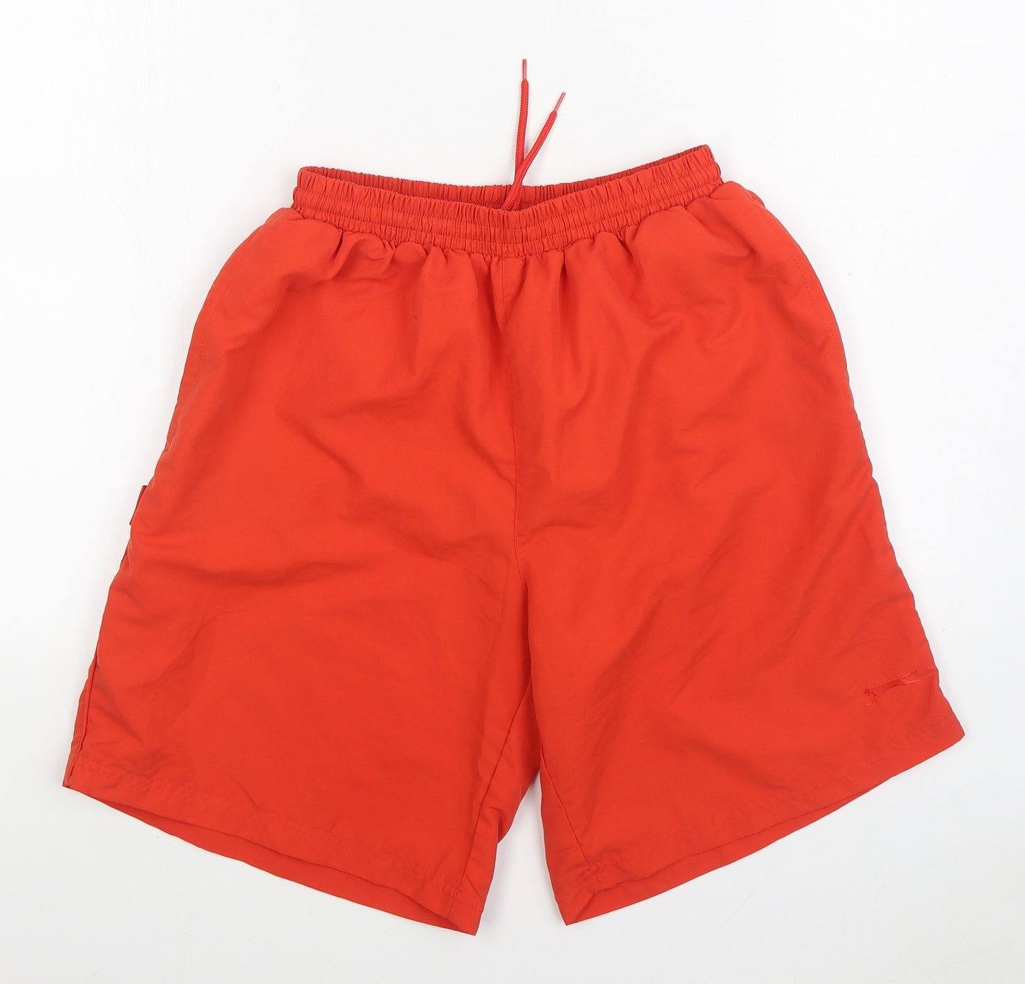 Slazenger Mens Orange Polyester Sweat Shorts Size M Regular Tie - Swim trunks