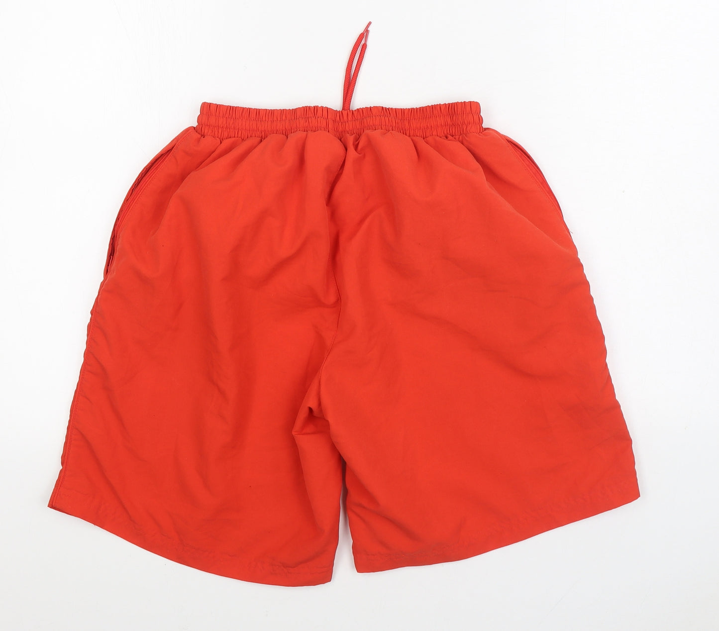Slazenger Mens Orange Polyester Sweat Shorts Size M Regular Tie - Swim trunks