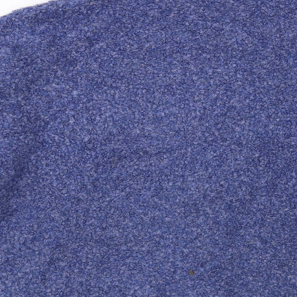 Honor Milburn Womens Blue Crew Neck Acrylic Cardigan Jumper Size XL
