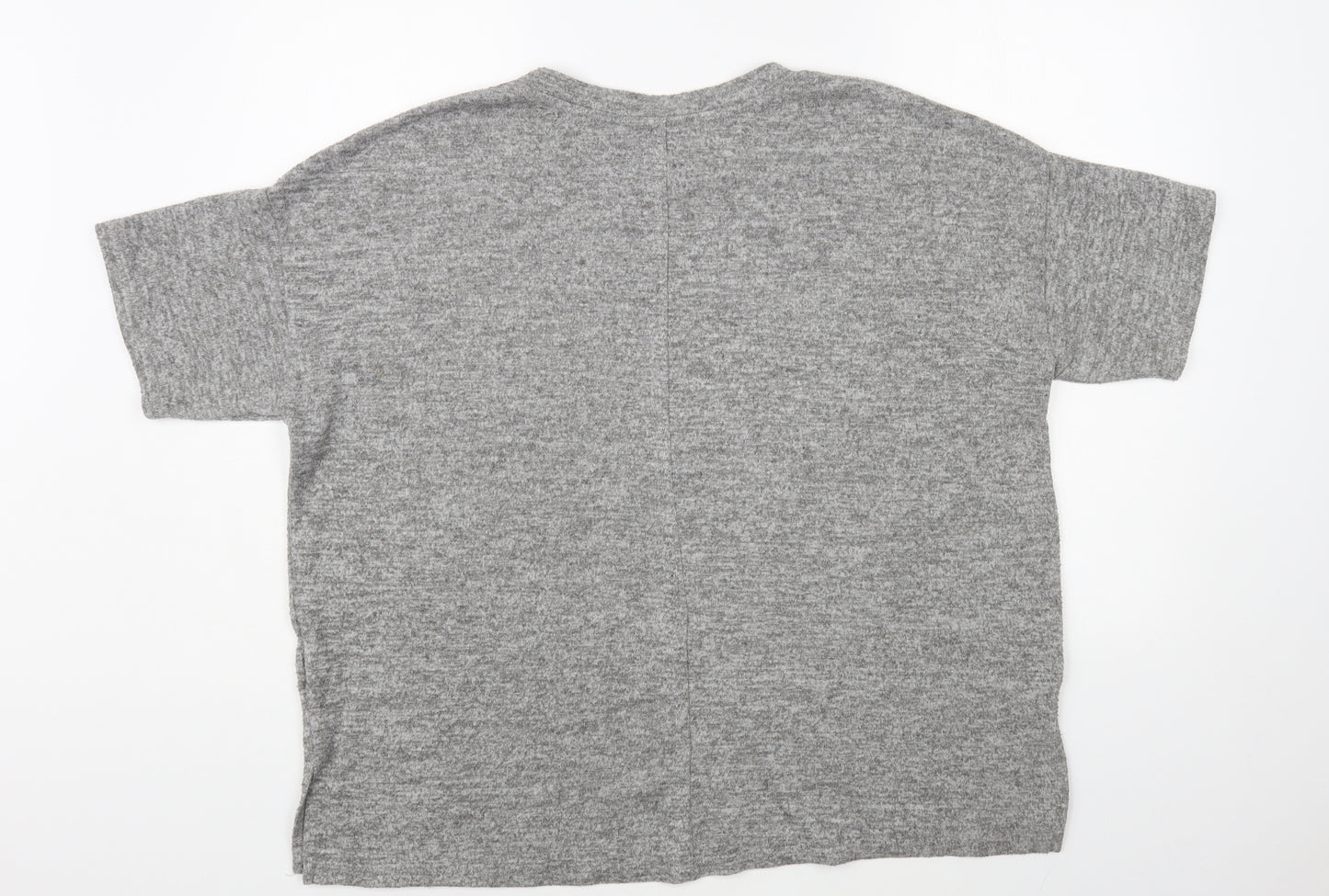 Primark Womens Grey Crew Neck Polyester Pullover Jumper Size L