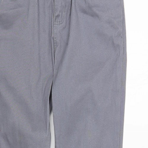 Denim Co. Girls Grey Cotton Skinny Jeans Size 8-9 Years Regular Button