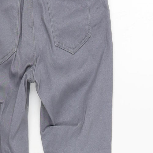 Denim Co. Girls Grey Cotton Skinny Jeans Size 8-9 Years Regular Button