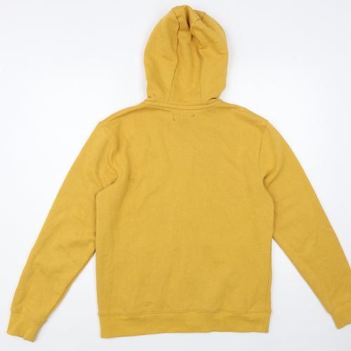 Dunnes Stores Mens Yellow Cotton Full Zip Hoodie Size S