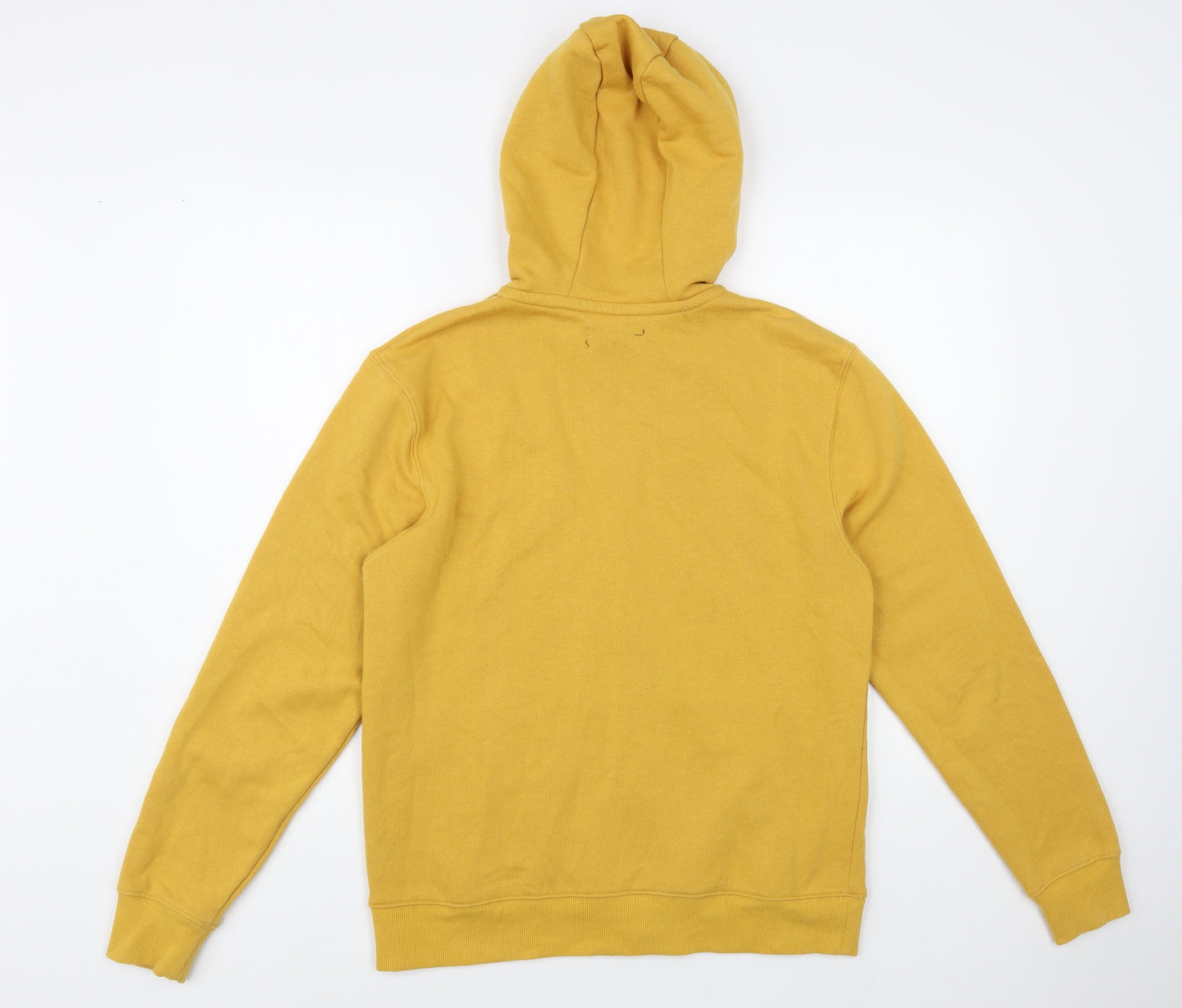 Dunnes Stores Mens Yellow Cotton Full Zip Hoodie Size S