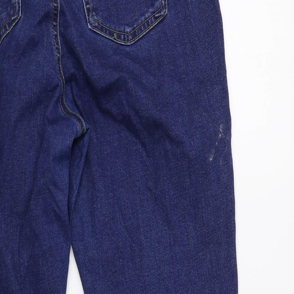 Denim Co. Womens Blue Cotton Skinny Jeans Size 16 L28 in Regular Button