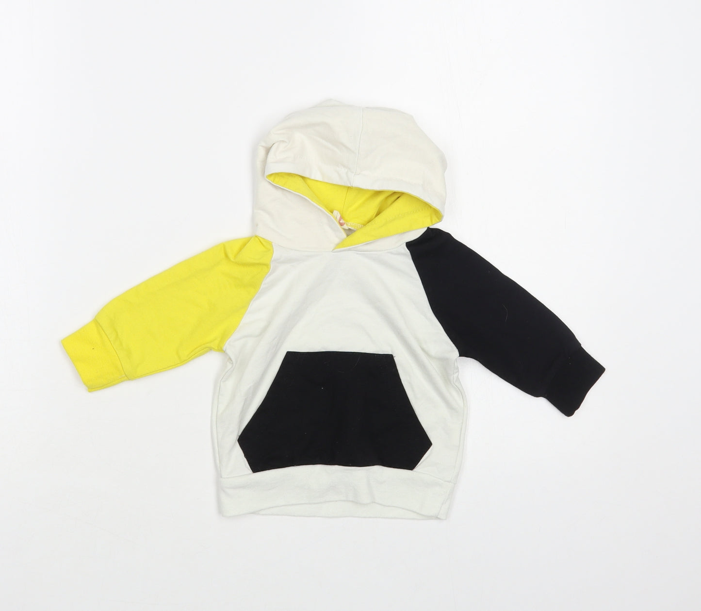 SheIn Baby White Colourblock Cotton Pullover Jumper Size 9-12 Months Pullover