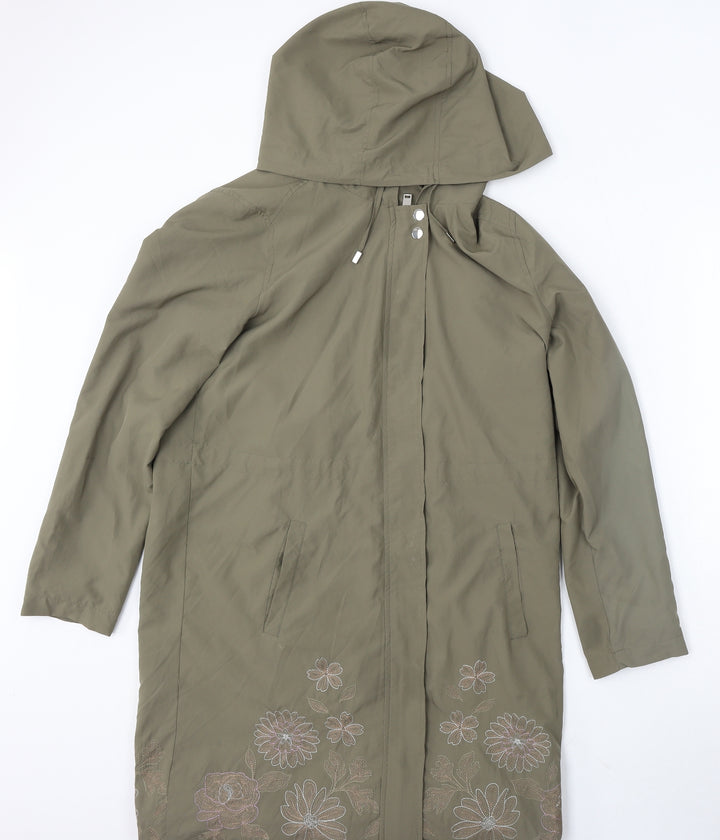 New Look Womens Green Jacket Size 10 Zip