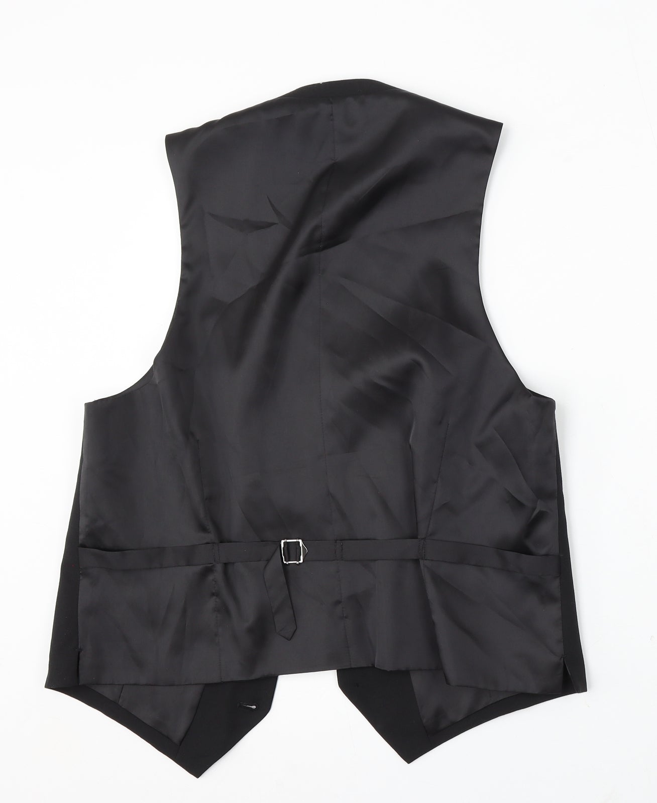 Greenwoods Elite Mens Black Polyester Jacket Suit Waistcoat Size M