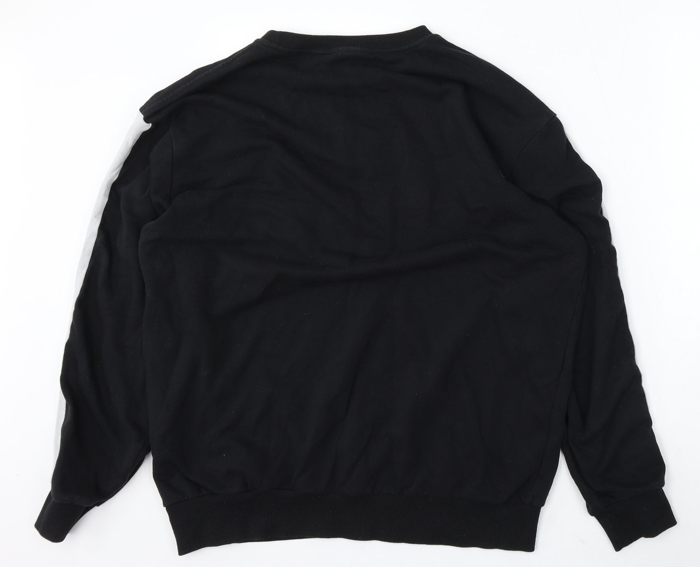 Divided Mens Black Cotton Pullover Sweatshirt Size L - New york