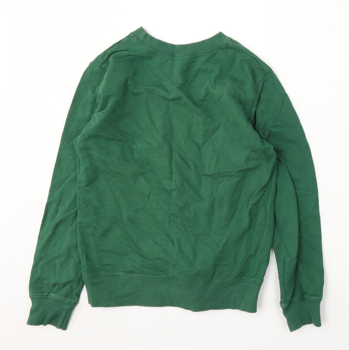 Preworn Boys Green Polyester Pullover Sweatshirt Size S