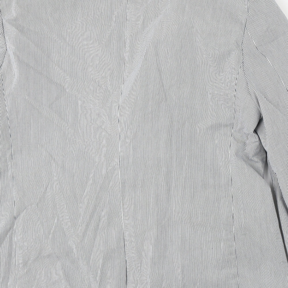 Gibson London Mens Multicoloured Striped Polyester Jacket Blazer Size 50