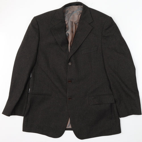 Marks and Spencer Mens Brown Wool Jacket Suit Size 42