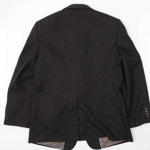Marks and Spencer Mens Brown Wool Jacket Suit Size 42