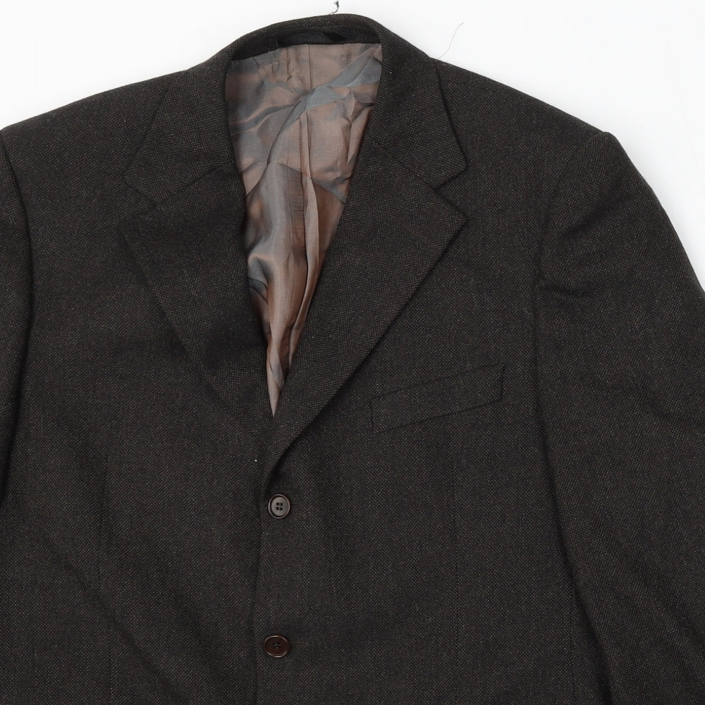 Marks and Spencer Mens Brown Wool Jacket Suit Size 42