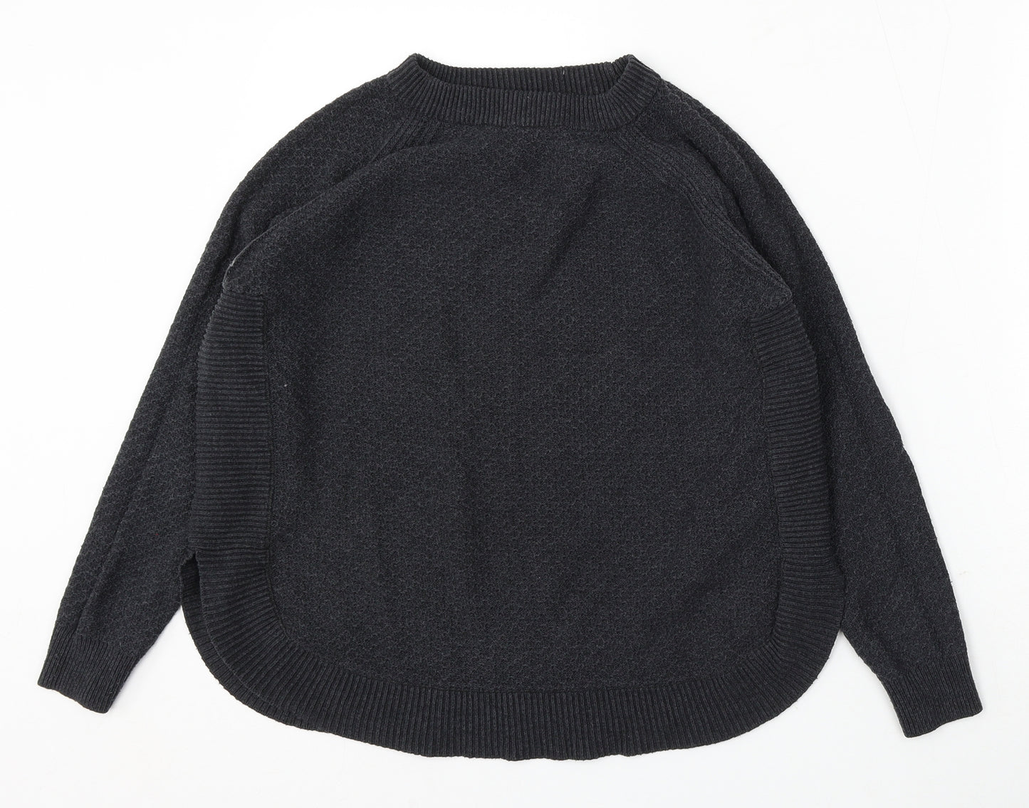 Warehouse Womens Grey Round Neck Polyester Pullover Jumper Size 8