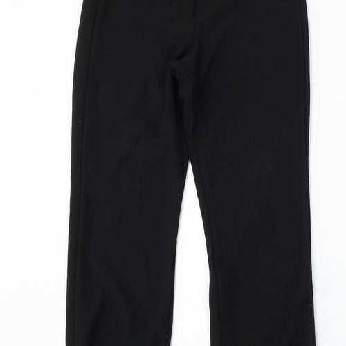 Mia Moda Womens Black Polyester Trousers Size 10 L29 in Regular