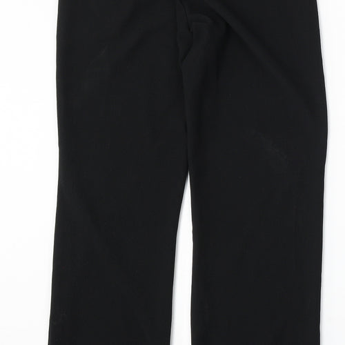 Mia Moda Womens Black Polyester Trousers Size 10 L29 in Regular