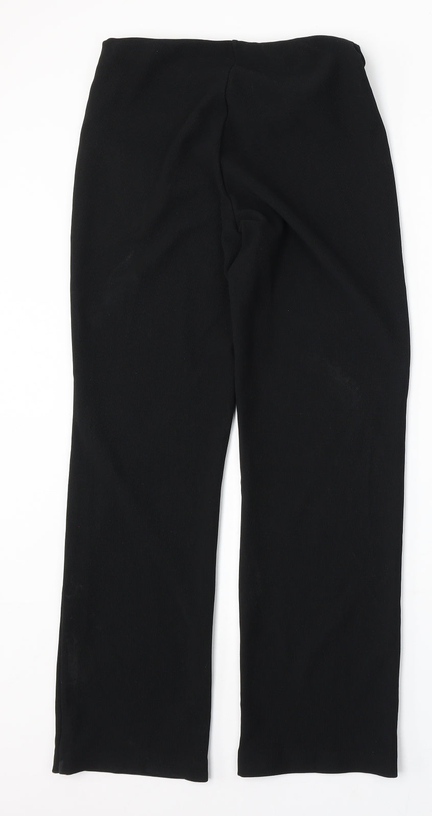 Mia Moda Womens Black Polyester Trousers Size 10 L29 in Regular